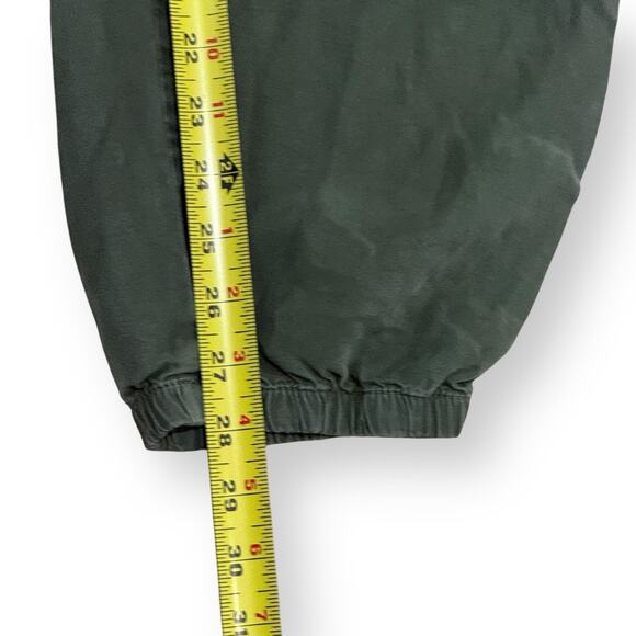 Postmark Anthropologie Jarvis Floral Embroidered Joggers Pants Large Army Green - Picture 12 of 14